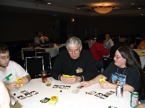 Guest of Honor James P. Hogan playing Chez Geek